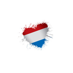 Netherlands flag, vector illustration on a white background