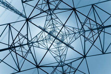 Power lines at Sunset