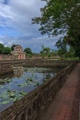 Fototapeta premium views on the royal palace in hue vietnam