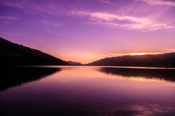 Sonnenuntergang am Alpsee