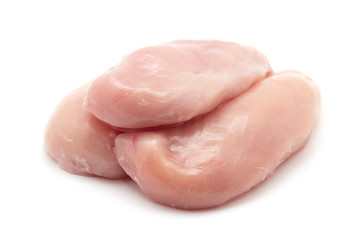 Raw chicken breast fillets