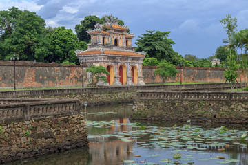 views on the royal palace in hue vietnam