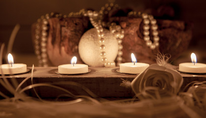 bougies de noël nouvel an 