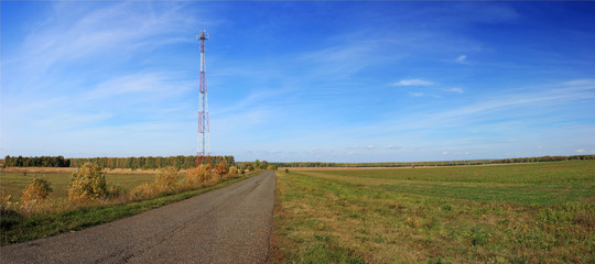 Road to cell tower