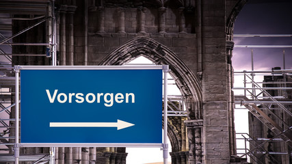 Obraz premium Schild 376 - Vorsorgen