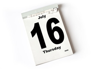 16. July 2020