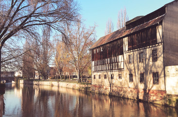 old town canal - Petite France - Strasbourg - Alsace - France