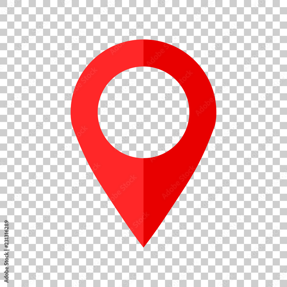 Poster pin map icon in flat style. gps navigation vector illustration on isolated background. target destin