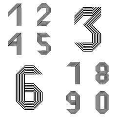 Design numbers set