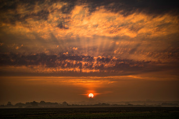 Sunrise over Ely, 25th September 2017