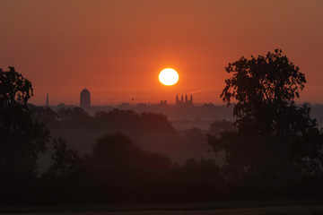 Dawn over Cambridge, 2nd September 2018