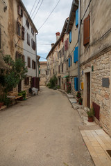 Medieval town street in Croatia