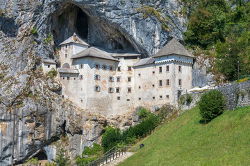 front of Predjama castle