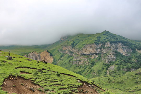 Mountain landscape from the Kusar region
