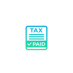 paid taxes icon