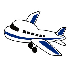 かわいい飛行機のイラスト