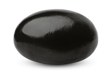 olive black isolated on white background, clipping path, full depth of field