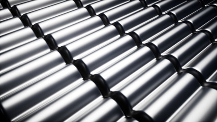 Abstract metal background, 3d rendering wave background.Sense of science and technology.