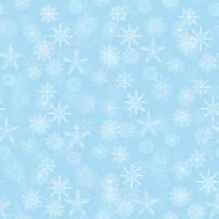 seamless pattern_1_on Christmas and new year theme winter snowflakes