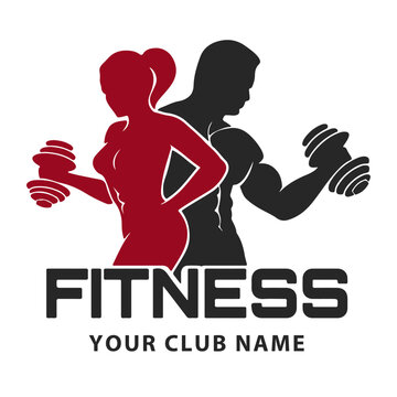 Fitness Club Logo Vector Stock Vector | Adobe Stock
