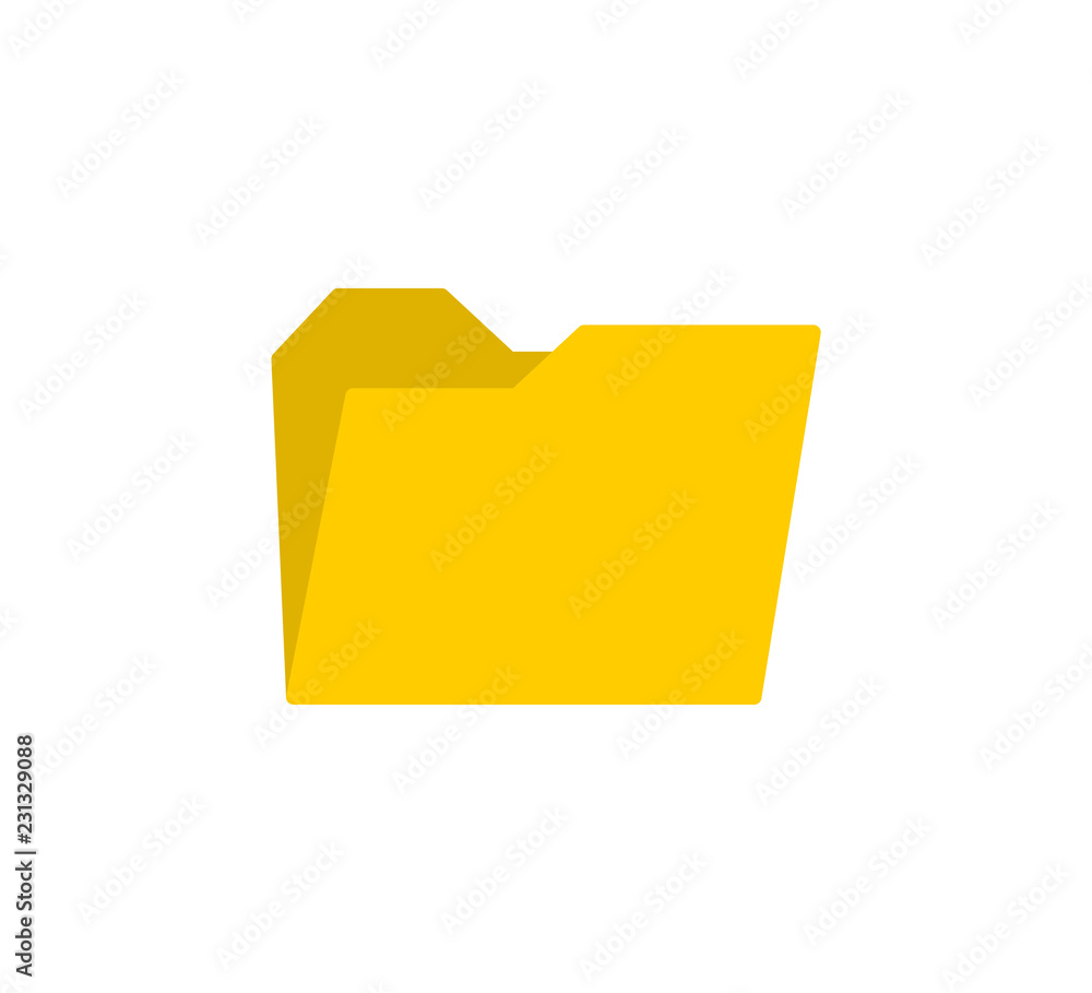 Aufkleber yellow folder icon. web icon for your design. folder vector icon