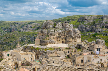 Rock church Santa Maria De Idris, Matera, Basilicata, Italy