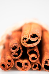 Close-up cinnamon sticks