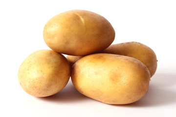 potato isolated on white.