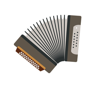 Accordion Traditional Russian Vector Illustration