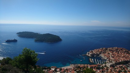 Fototapeta na wymiar Vue de Dubrovnik en Croatie