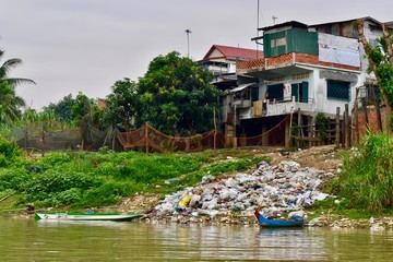 Problem with plastic in Cambodian countryside