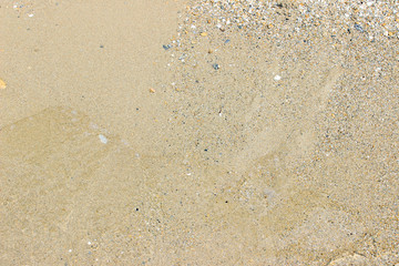 Beach sand close up surface texture horizontal background