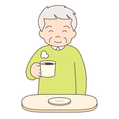 コーヒー_おじいちゃん1