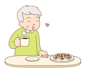 コーヒー_おじいちゃん1