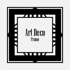 Art Deco border frame