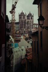 Gloomy city of Porto, Portugal