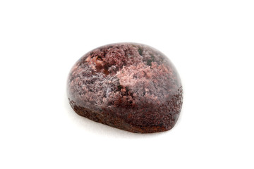 Macro mineral stone Quartz aquarium on a white background