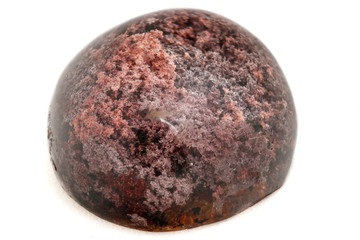 Macro mineral stone Quartz aquarium on a white background