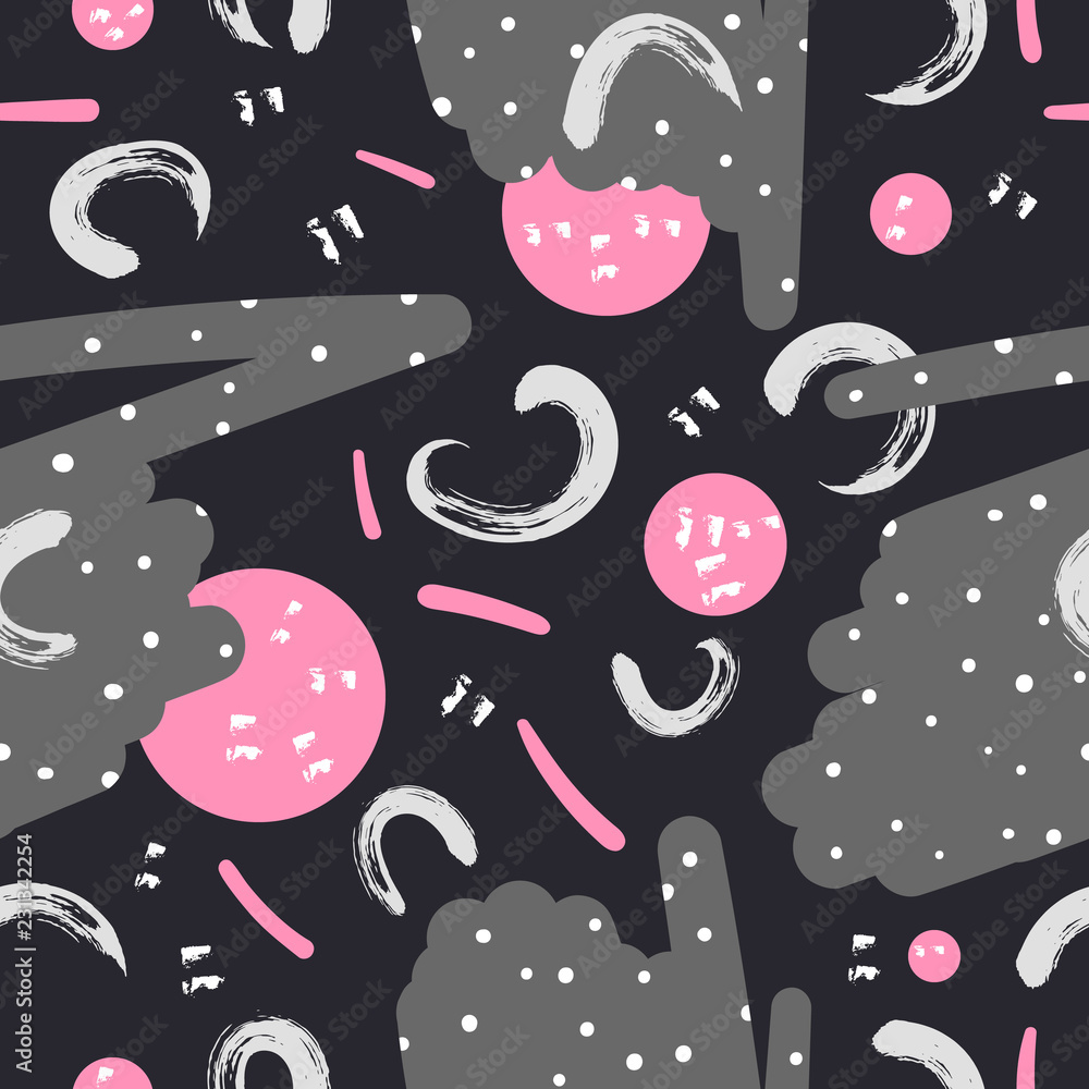 Aufkleber vector seamless pattern of abstract elements.