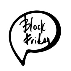 Black Friday vector text with decoration.