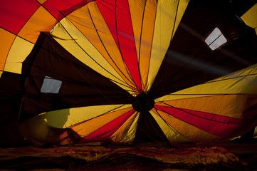 hot air balloon abstract pattern