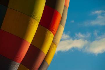 hot air balloon and sky close up