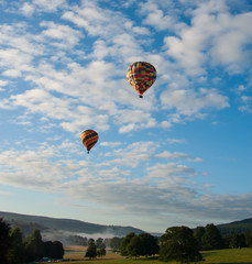 hot air balloon in the sky