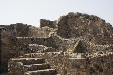 The ruins of the city of Pompeii. Italy