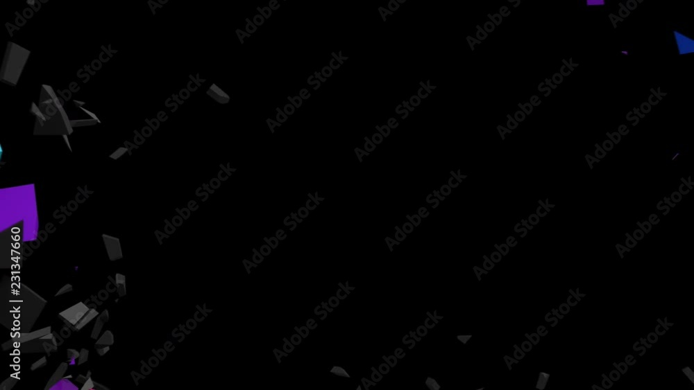 Poster abstract 3d rendering of cracked surface. modern animated cgi background design. wall destruction, 4
