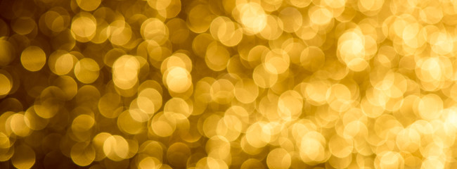 gold glitter vintage lights bokeh abstract background.