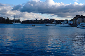 Fototapeta premium Stockholm at sun set