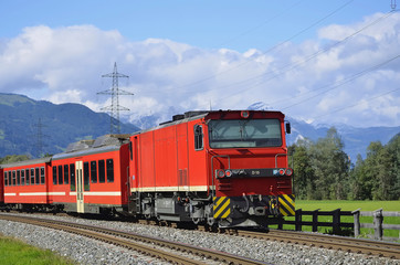 Zillertalbahn im Zillertal