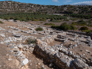 Ancient remains of Dorian city-state at Lato, NE Crete © fotogenix