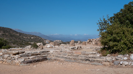 Ancient remains of Dorian city-state at Lato, NE Crete © fotogenix